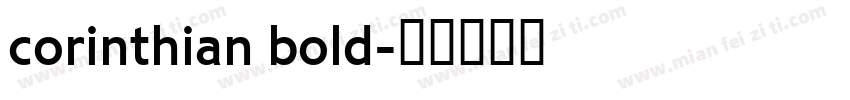 corinthian bold字体转换